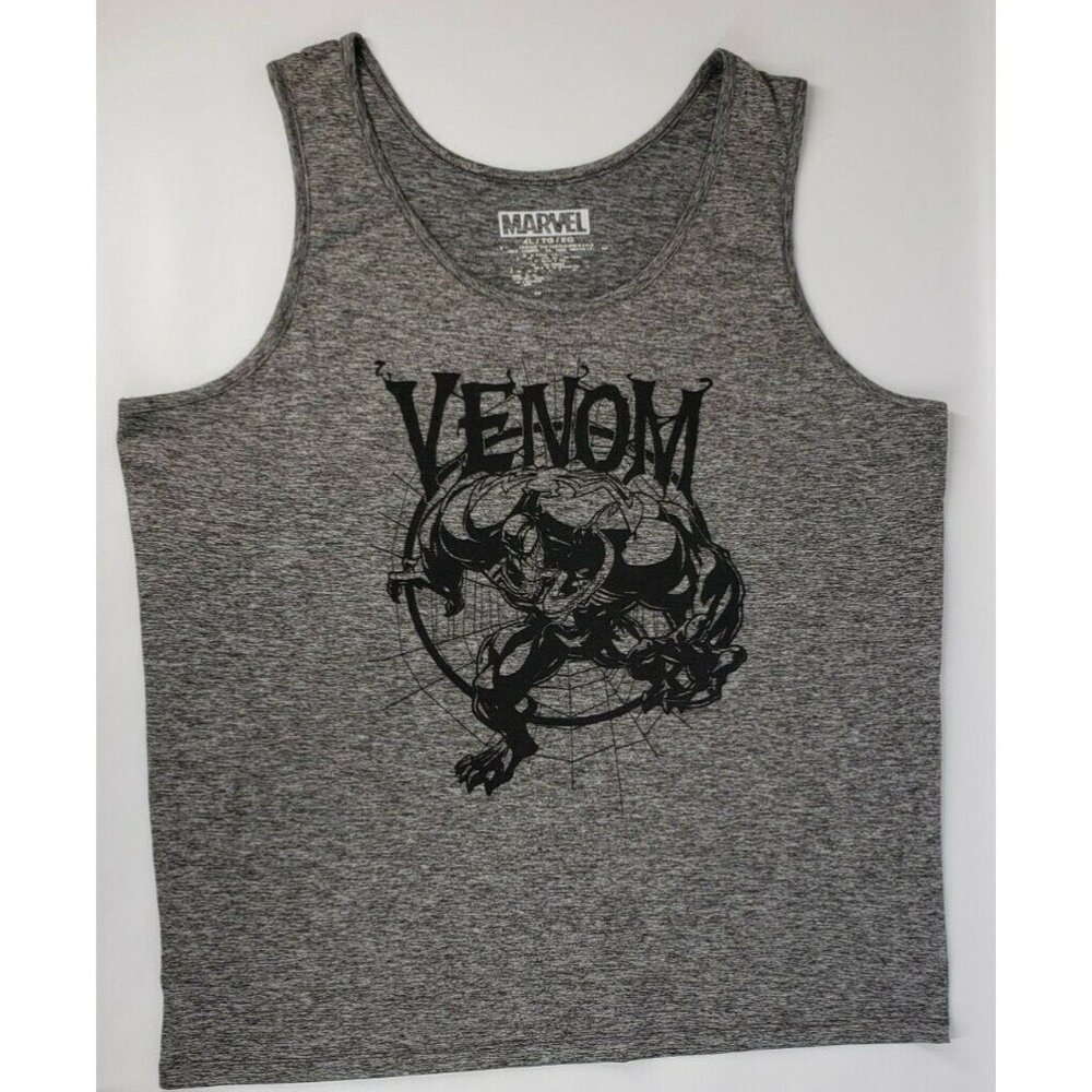 Marvel Comics Venom Men's XL Sleeveless Tank Top Grey Unisex